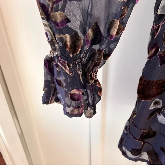 Carolina Belle Montreal Dark Navy Dress Size 8 Romantic Velvet Coquette Romantic - Picture 5 of 9